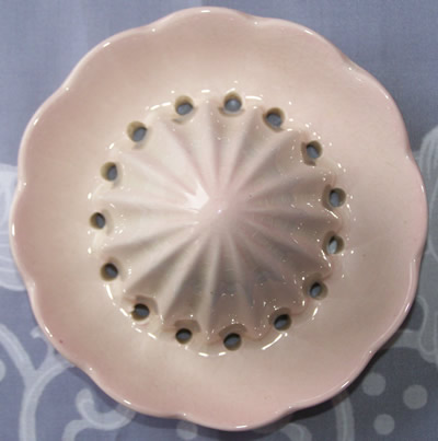The reamer for the pink Carlton Ware buttercup juicer jug