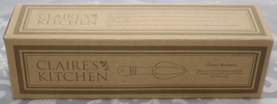 "Clair's Kitchen Citrus Reamer" juicer box