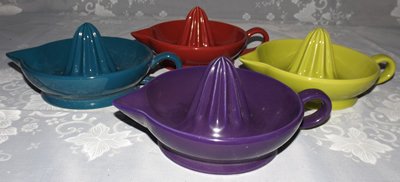 4 colours of  DRH Ceramic juicers