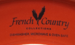 Red French Country Collections juicer base mark