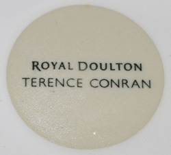 Base mark on Blue bands on white Royal Doulton 2 piece juicer