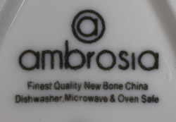 Basemark on an Ambrosia white 'gravy jug' like ceramic juicer