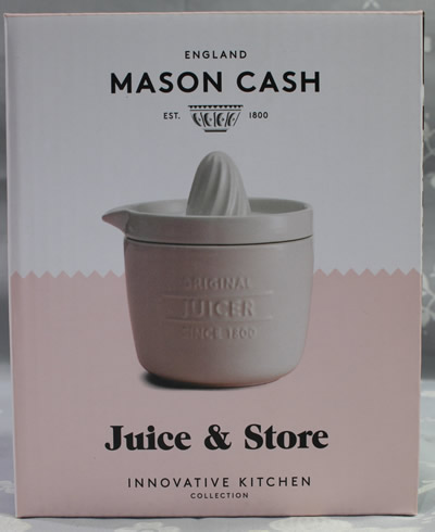 The box for a Mason Cash Juice & Store juicer