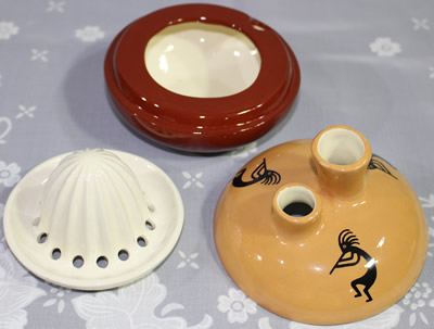 NRCA convention Mexican jug ceramic 3 piece Juicer