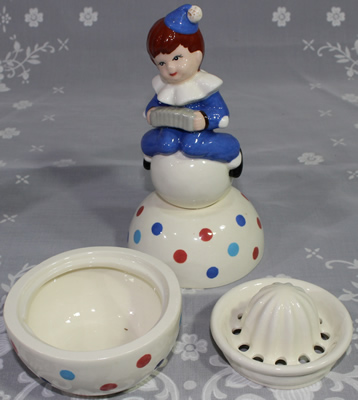 3 parts of NRCA 2005 light blue boy ceramic juicer