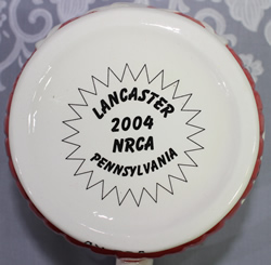 NRCA 2004 red barn ceramic juicer base mark