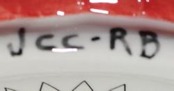 NRCA 2004 red barn ceramic juicer potter's mark