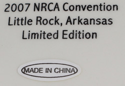 Basemark on NRCA 2007 paddle steamer ceramic juicer