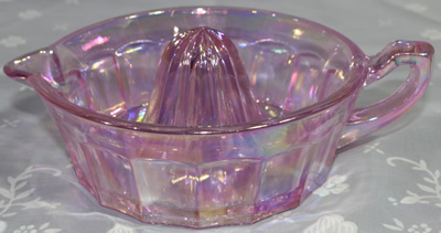 Altrnate view of NRCA 2006 member iridescent glass juicer