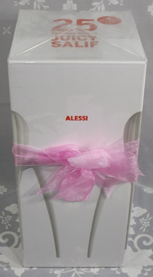 White Alessi Juicy Salif Lemon Squeezer in original box