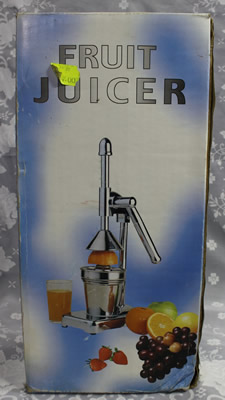 The box for a heavy stainless steel lever squeezer