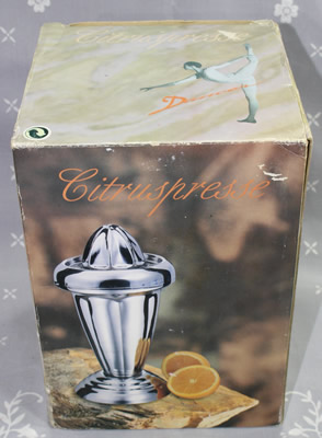The box for a large 'Dancer' stainless steel juicer