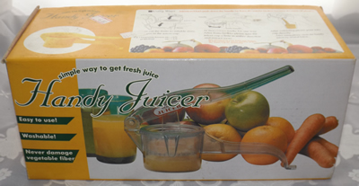 Handy Juicer yellow sqeezer pot juicer box