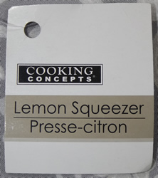 Green Cooking Concepts 'Lemon Squeezer' label