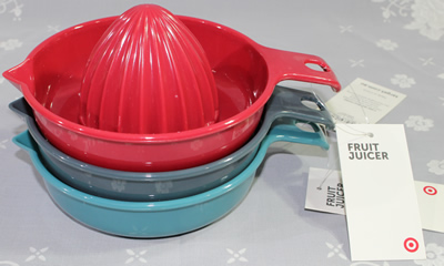 3 colours for plastic Target juicer 