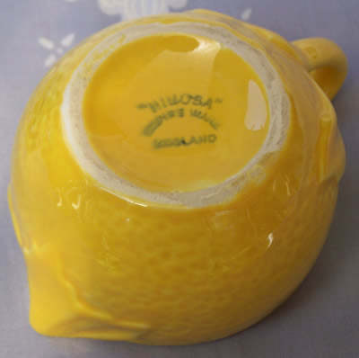 Base mark 1 on yellow jug Mimosa juicer