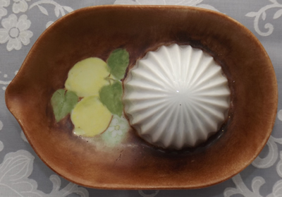 Nell Weston hand painted ceramic juicer top view