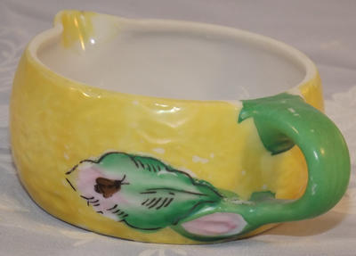 Juicer jug showing white (glazed) patch