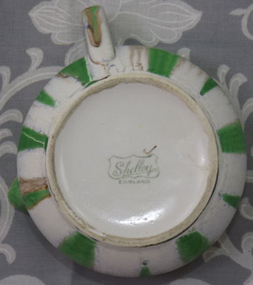 Green Shelley dripware 2 piece juicer base mark