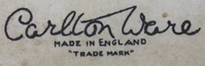 White Carlton Ware face juicer base mark