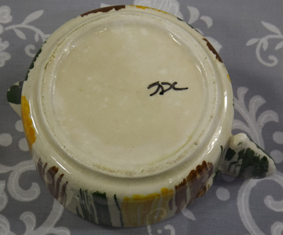 English hand painter 'deco potters mark