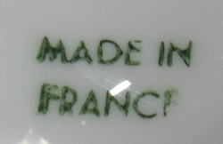  French boxed baby set base mark
