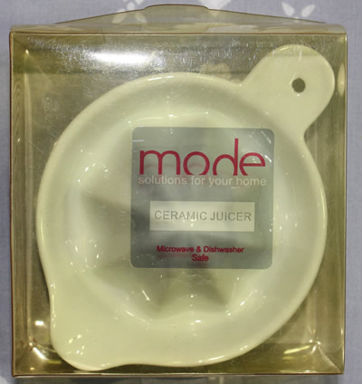 Small white "MADE IN CHINA" juicer