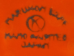 Base mark on Red and White with green trim juicer