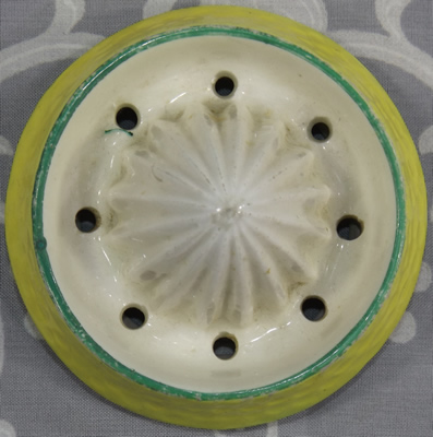 Reamer Small yellow Czechoslovakia ceramic juicer