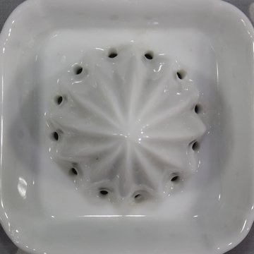 Reamers for a white 2 piece decorated with lilac flowers ceramic juicer