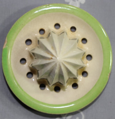 The reamer for a blue flowers on a ceramic jug juicer