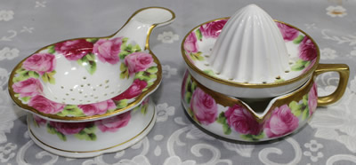 Matching strainer for a Rosenthal cäcilie pattern juicer