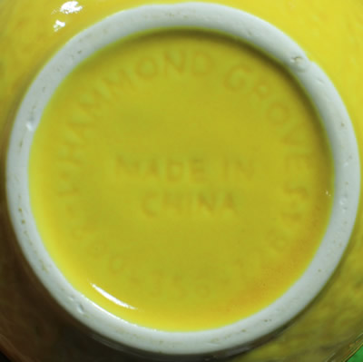 The base of a Hammond Groves grapefruit juicer