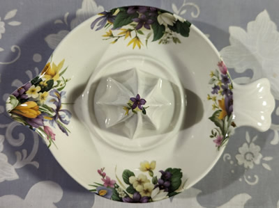 Top view of a James Kent Staffordshire jug like juicer
