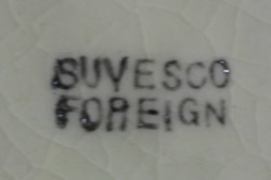 The Suvesco basemark on a John Barleycorn toby juicer