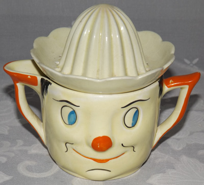 Different colour pairing for a Carlton Ware smiley face juicer