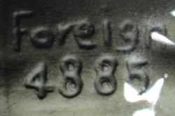 Impressed British 'Foreign' mark