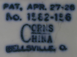 Base mark on white Corns China strainer juicer