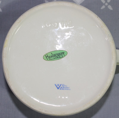 Base of jug for Goebel fruit 'Healacraft' juicer