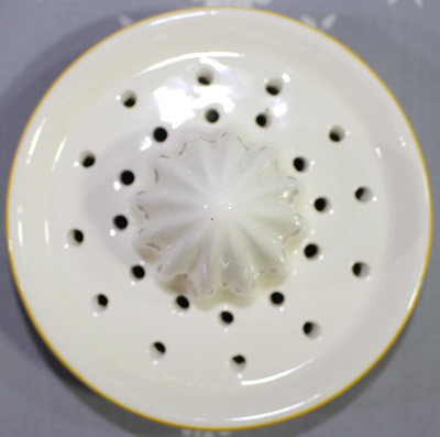 70's yellow & white Japanese reamer top