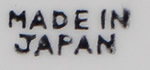 70's yellow & white Japanese base mark