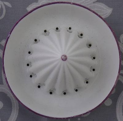 Victoria Austria blue on white ceramic 2 piece reamer