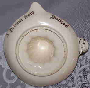 A present from Blackpool on the base of an English souvenir juicer