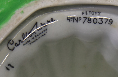 Carlton Ware backstamp including registration number alternate