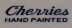 Base mark on a Cherries white and purple juicer