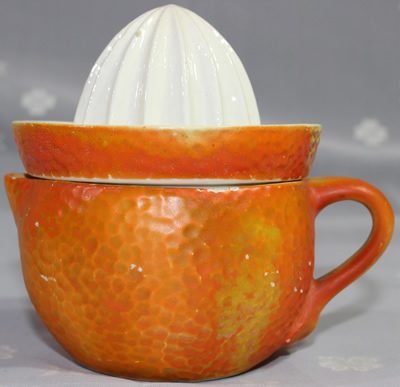Side view of Goebel "C.55.2" orange 'peel' juicer