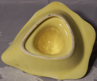 Base of Pale yellow Crown Ducal juicer