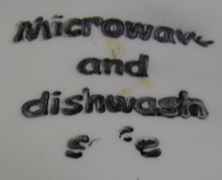 Printed Mircrowave safe on white fish juicer
