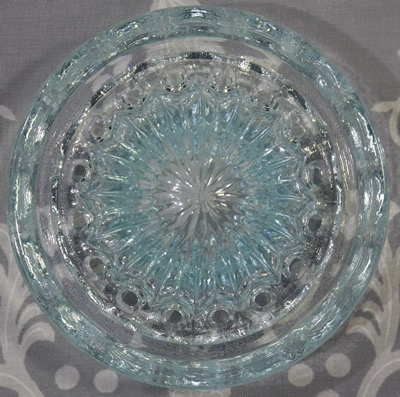 Pale blue glass reamer