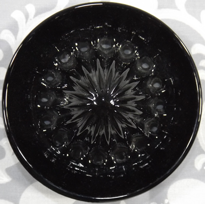 Black glass Edna Barnes 2 piece reamer